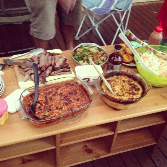 Such an incredible spread, made even better by good friends! Love a good Sunday BBQ!
